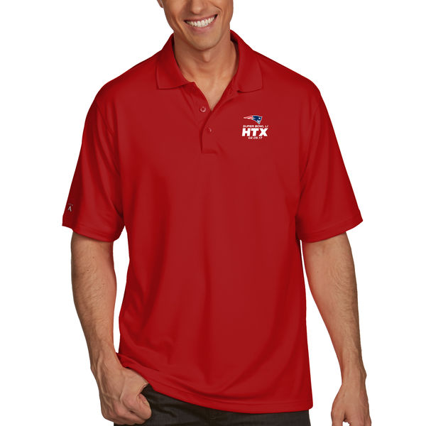 New England Patriots Antigua Super Bowl LI Bound Pique Xtra-Lite Polo - Red